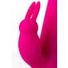 Вибратор с клиторальным стимулятором JOS BALLE, с движущимися шариками, силикон, розовый, 23 см Розово-белый JOS