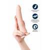 Фаллоимитатор RS Silicone - Matt B, телесный, 21,5 см RealStick Silicone by TOYFA