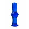 Анальная втулка Sexus Glass, стекло, синяя, 13,5 см, Ø 4,5 см Синий Sexus Glass