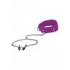 Воротник с зажимами для сосков Velcro Collar Purple OUCH! SH-OU138PUR Фиолетовый Shotsmedia