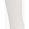 Чулки белые в мелкую сетку с кружевной резинкой на силиконе Le Frivole Sense 04820S/M Белый Le Frivole Costumes