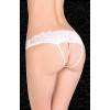 Трусики кружевные с бусинами белые ( 42-44 ) FlirtOn