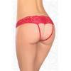 Трусики кружевные с бусинами красные ( 42-44 ) FlirtOn