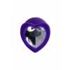 Анальная втулка ToDo by Toyfa Diamond Heart, водонепроницаемая, силикон, фиолетовая, 8 см, Ø 3 см ToDo by Toyfa