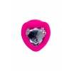 Анальная втулка ToDo by Toyfa Diamond Heart, водонепроницаемая, силикон, розовая, 9,5 см, Ø 4 см ToDo by Toyfa
