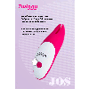 Вибромассажер JOS Twiggy, силикон, розовый, 12 см JOS