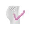 Анатомический страпон без ремней 8'' розовый силикон+маска+смазка Розовый PipeDream